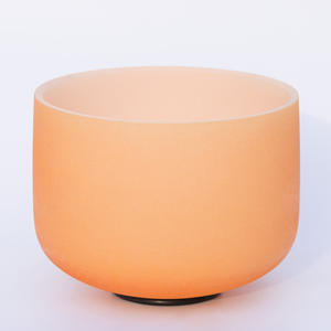 Laranja Cristal Quartz Bowl para Sound Therapy Meditação Espiritual Yoga Prática Especial Music Bowl para Singing Bowl - Product Image 5