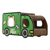 Maison pour chat à deux étages avec papier ondulé résistant aux griffes, lit pour animaux de compagnie, jouet pour chat de haute qualité, emballé en carton en gros
