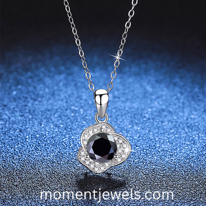 Collier élégant en moissanite, argent sterling 925 plaqué or 18 carats, pendentif géométrique, bijoux cadeau pour femmes - Product Image 6