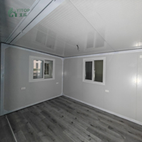 Casa Plegable y Extensible con Diseño de Terraza, Contenedor Oficina de 20 pies/30 pies/56 m², Casa Modular Prefabricada, Casas Contenedor para Exteriores