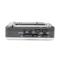 All-in-One Tragbares Vintage LCD-Display AM/FM Radio Kassettenspieler mit Automatischer Bandrückführung Nostalgischer Kassettenrekorder Wecker