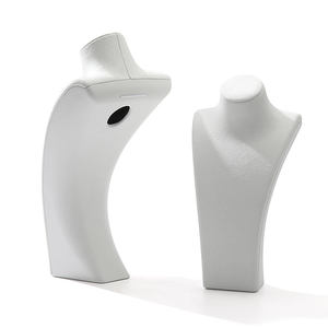 Weimei จี้สร้อยคอไมโครไฟเบอร์สีขาวขั้นสูงเครื่องประดับหุ่นแสดงของ - Product Image 6