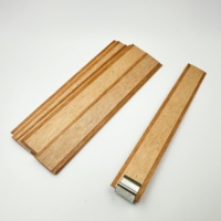 Sumbu Lilin Kayu 2 Lapis 13*150 mm / Sumbu Lilin Kayu Ganda / Sumbu Lilin Kayu Ganda untuk Lilin Kedelai DIY