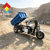 Mini-dumper électrique 60V 1000kg pour mines souterraines, Arequipa Pérou, machine minière Gongyi