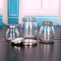 Bocaux en verre de qualité alimentaire pour usines de transformation alimentaire – Bocaux transparents pour pouding, yaourt, fromage – Idéal pour les boutiques de cadeaux/desserts