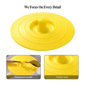 Couvre-tasses en silicone multicolores personnalisés pour tasses à thé et soucoupes, design universel, tasses à café avec théière pour les voyages - Product Image 3