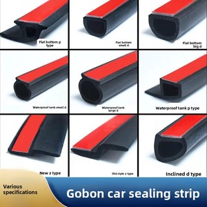 Tira de Sellado para Puertas de Automóviles, Forma de D, Tipo B, Tira de Goma, Tipo P, Tira Insonorizante para Automóviles, Tipo T, Sello para Consola Central - Product Image 2