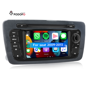 <span class=keywords><strong>Radio</strong></span> estéreo para coche Podofo de doble Din Android 6,2 pulgadas 1 + 32GB GPS/WiFi/BT/FM/RDS para Seat 2009-2013 Auto Electronics Autoradio OEM - Product Image 1
