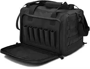 Bolsa táctica Bolsa de pistola Estuche de tiro con arma de fuego con cremallera bloqueable para campo de tiro Caza al aire libre - Product Image 4