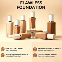 Fond de Teint Liquide Matifiant Waterproof à Couvrance Totale SPF, Longue Tenue, Faible MOQ, Marque Privée, pour Tous Types de Peaux