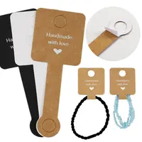 104pcs Self Adhesive Bracelet Display Cards, Hanging Display Cards Handmade  Love Blank Card Jewelry Sale Packaging for Earring Jewelry Bracelet