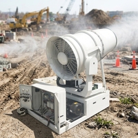 Canon à brouillard électrique en acier inoxydable haute efficacité avec pompe et moteur pour usage agricole et contrôle de la pollution atmosphérique