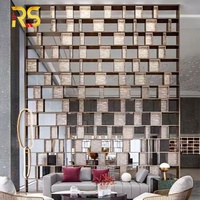 Hotel Lobby Decorative Glass Partition Wall Design Living Room Divider Partition Wall Panel with Glass Home Divider Wall