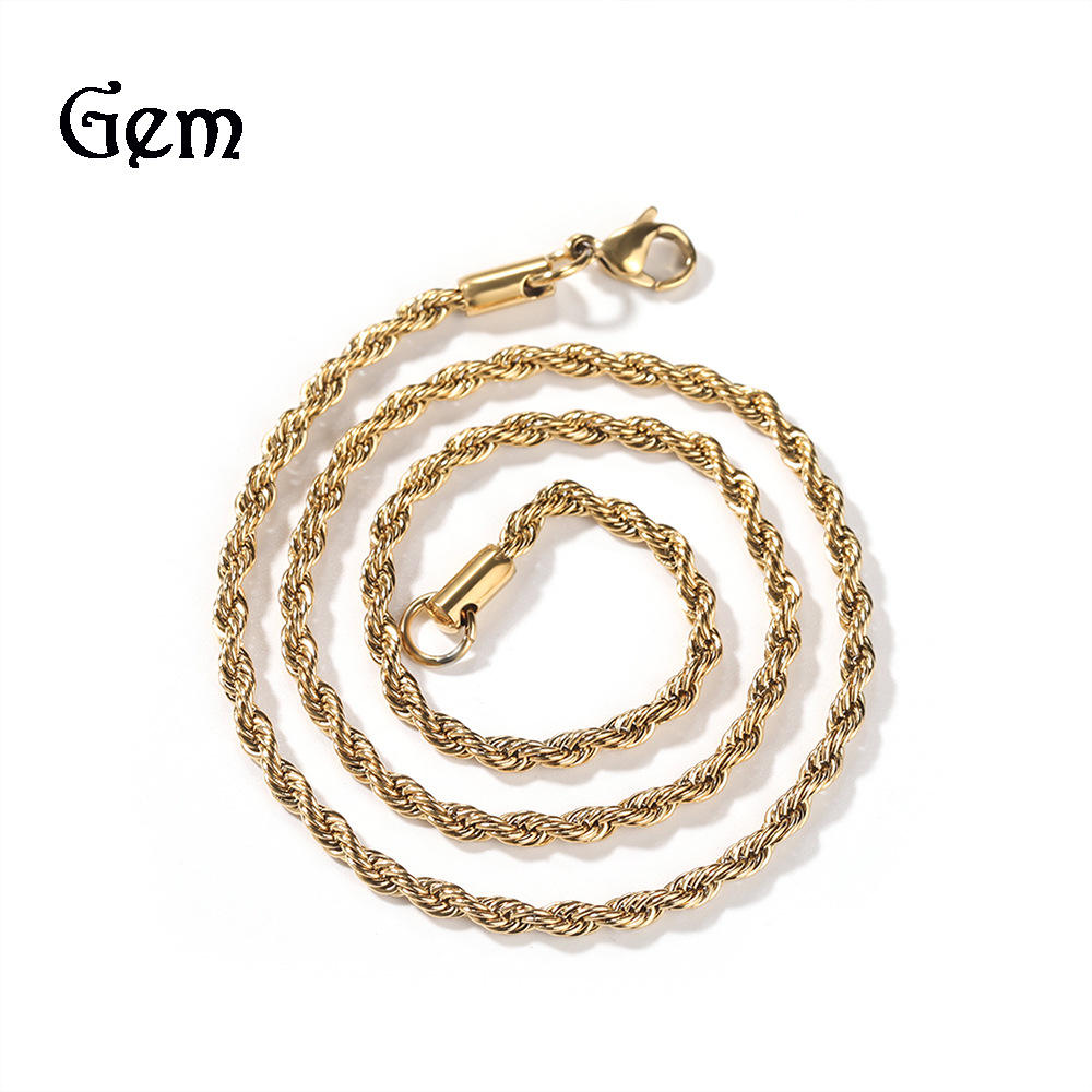 กำไล chain-7inch เกลียวทอง2มม.