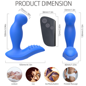 Vibrador Anal Telescópico para Mujer, con Control Remoto Inalámbrico, Masajeador <span class=keywords><strong>de</strong></span> Próstata, Motor Dual, 15 Frecuencias <span class=keywords><strong>de</strong></span> Vibración, Juguetes Sexuales Anales - Product Image 3