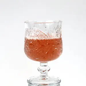 High Quality Transparent 150ml Glass Goblets Drinking Vintage Cocktail Goblets Wine Champagne Glasses