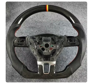 Volant en cuir perforé YLD adapté à Volkswagen MK7 <span class=keywords><strong>Golf</strong></span> <span class=keywords><strong>7</strong></span> GTI, Passat, Scirocco 2014-2018, <span class=keywords><strong>GTD</strong></span>, R-Line, R, CC MK6 - Product Image 4