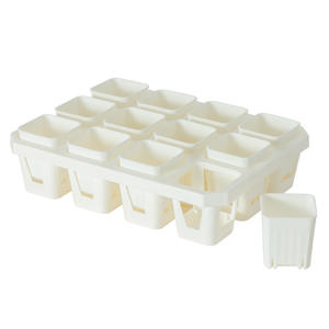 Portabottiglie in plastica per vivaio piccolo vassoio di acqua quadrata nera addensata succulenta - Product Image 5