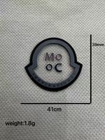 Patch rectangulaire en silicone 3D moulé sous pression de haute qualité avec logo personnalisé, accessoires de vêtements de sport en caoutchouc gaufré, aimant
