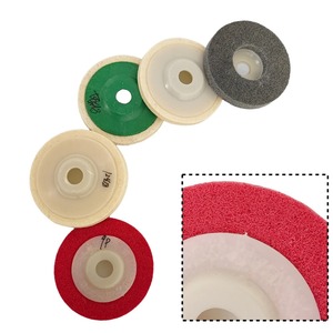 4 Inch Wool Felt Polishing Wheel Angle <b>Grinder</b> Buffing Wheel Durable Felt <b>Grinder</b> Wheel for Metal Marble Furniture Car Wax - Product Image 6