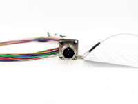 Cordon de raccordement à fibre optique 24 cœurs Mini J599 Mil-Dtl D38999 IP68 à LC UPC APC pour extérieur en métal pour environnement difficile