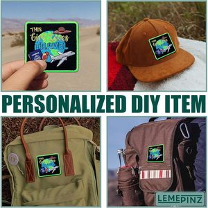 CustomThis Girl Loves Travel Embroidery <b>Patch</b> 3 Inch Iron <b>On</b> <b>Sew</b> <b>On</b> Applique For Bags Travel <b>Patches</b> Fabric - Product Image 5