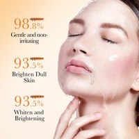 Série de soins de la peau à la vitamine C en cinq composants, blanchissant, raffermissant, hydratant, nettoyant, sérum pour le visage et crème hydratante pour femmes