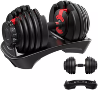 Ensemble d'haltères réglables pour équipement de gymnastique à domicile Crossmax 24kg et 40kg