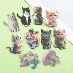 จี้แมวการ์ตูนอะคริลิครูปทรงไม่สม่ำเสมออุปกรณ์เครื่องประดับ DIY สำหรับงานฝีมือสร้างสรรค์ - Product Image 3