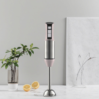 Elektrische staafmixer Multifunctioneel Plastic Afneembare staaf Drukknop 2 snelheden Variabele snelheidsregeling 4 messen Duits
