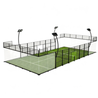 Terrain de padel préfabriqué de haute qualité, panoramique, professionnel, pour extérieur