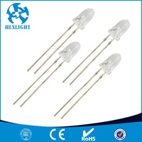 Diodo LED da 5mm di Alta Qualità, Luce Verde, Tensione Inversa Massima 5V, Confezione Through Hole
