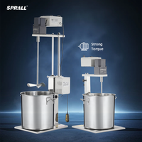 Grande Toque personnalisée 10L-170L Vitesse réglable Agitateur en porte-à-faux industriel Mélangeur de shampooing à agitation aérienne de laboratoire électrique