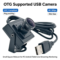 Mini webcam 4K Ultra HD avec capteur CMOS 8 mégapixels, USB OTG UVC, grand angle, caméra IR pour diffusion en direct, conférence, surveillance de sécurité