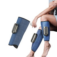 Machine de massage des jambes Massage électrique à pression d'air pour le mollet Compresseur d'air thermique Masseur de jambes pour la circulation sanguine et la relaxation