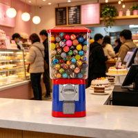 Distributeur de jouets en capsules à monnayeur pour comptoir, machine à bonbons, distributeur de jouets convivial, machine à monnayeur