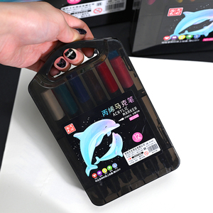 Materiale da disegno <span class=keywords><strong>pennarelli</strong></span> per artisti in plastica morbida da te impilabile Set di pennelli colorati per pittura per bambini - Product Image 6