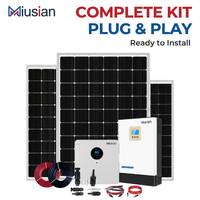 Système solaire Deye 20kW 30kW onduleur hybride batterie lithium usage domestique
