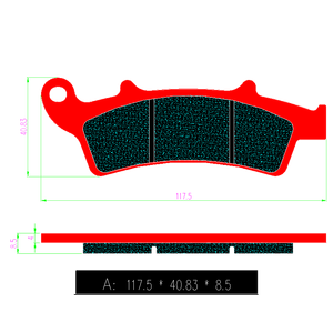 Pastiglie Freno Anteriori e Posteriori in Ceramica per Moto <span class=keywords><strong>APRILIA</strong></span> <span class=keywords><strong>Atlantic</strong></span> 125 200 <span class=keywords><strong>250</strong></span> 300 400 500 Scarabeo 125/150/<span class=keywords><strong>250</strong></span> GT Friction FA324 - Product Image 4