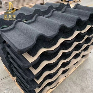 Lámina de techo de aluminio galvanizado para el hogar, azulejos de techo doblados de Metal con revestimiento de piedra negra de bajo coste, para toda la vida, Nueva Zelanda - Product Image 3
