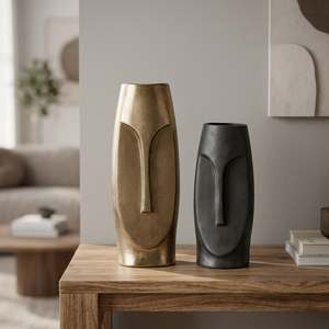 Ensemble de porte-bougies en fer naturel écologique, lanterne noire pour la décoration de Noël et de Pâques par Indian Home Crafts - Product Image 1