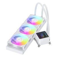 Refroidisseur d'eau ARGB COOLLEO ICE Mirror 360 WH 300W TDP avec roulement fluide, garantie 3 ans, pour Intel LGA1700/1851 pour boîtier d'ordinateur