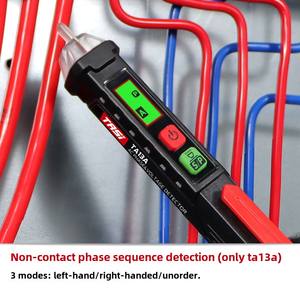 TA11B + 220V Volta Pantalla digital Pluma de prueba eléctrica Detección de línea sin contacto Punto de interrupción Equipo de prueba inductivo de 1 año - Product Image 4