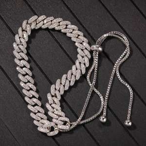 الجملة مثلج خارج مصمم الكوبي قلادة المرأة المختنقون 9 مللي متر تشيكوسلوفاكيا الكوبية رابط Miami' سلسلة بلينغ مغني الراب مجوهرات هدية - Product Image 4