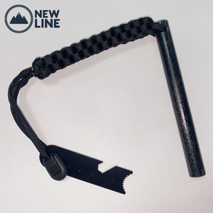 Rz-démarreur de feu en téflon, gyroscope thermorésistant avec manche noir, matériel de survie raffermissement paracorde - Product Image 3