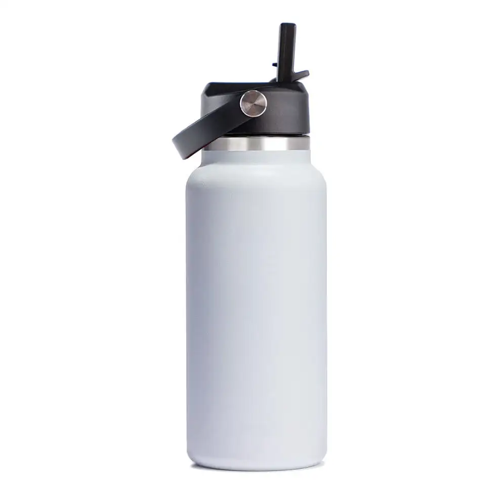 18oz 32oz 40oz Top Hydro Flask bottiglia di ferro bocca larga coperchio flessibile palestra bere acciaio inox isolato bottiglie d'acqua riutilizzabili