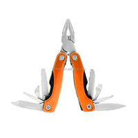 Pince multifonction 12 en 1 avec couteau à interrupteur coulissant, tournevis, pince pliante en acier inoxydable, outil de survie et d'urgence