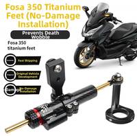 FORZA NSS350 Modifiye Titanyum Ayaklar Damperi Sarsıntı Önleyici Direksiyon Sabitleyici Modifiye Braketi