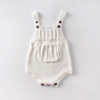 Combinaison en tricot unisexe en coton pour nouveau-né Engepapa Fashion, barboteuse décontractée pour bébé, vêtements pour bébé avec boutons pression personnalisés
