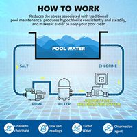 Cellule de remplacement compatible pour générateur de chlore au sel Pentair IC40 | Chlorinateur de piscine de 40,000 gallons